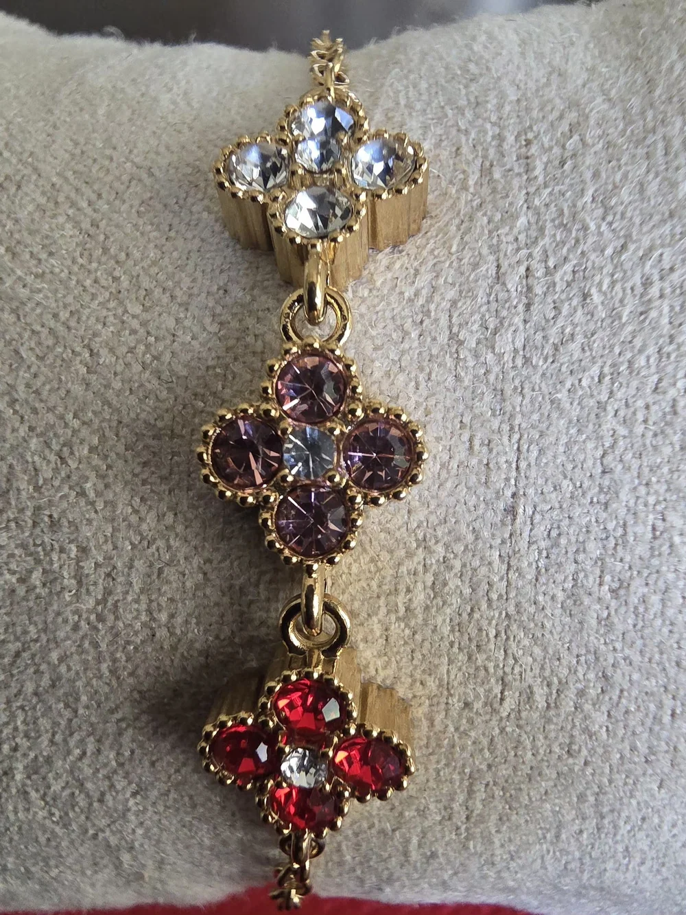 18K Gold Plated Stainless Steel Clover Bracelet | Adjustable | Hypoallergenic